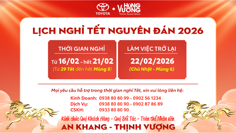 THÔNG BÁO LỊCH NGHỈ TẾT NGUYÊN ĐÁN 2026